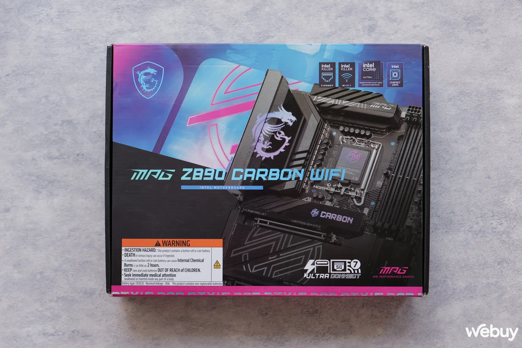 Trên tay MSI MPG Z890 CARBON WIFI: Thêm một lựa chọn bo mạch chủ dành cho Intel Core Ultra 200S có tính tiện lợi cao- Ảnh 1. Trên tay MSI MPG Z890 CARBON WIFI: Thêm một lựa chọn bo mạch chủ dành cho Intel Core Ultra 200S có tính tiện lợi cao- Ảnh 1.